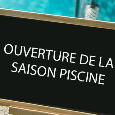 Couverture pour l'ouverture de la piscine