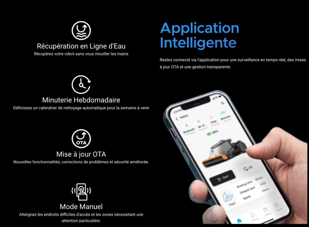Application mobile pour controler le robot